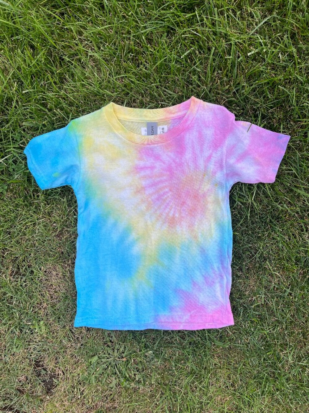 Toddler 4T Rainbow Double Spiral Tie-Dye T-Shirt
